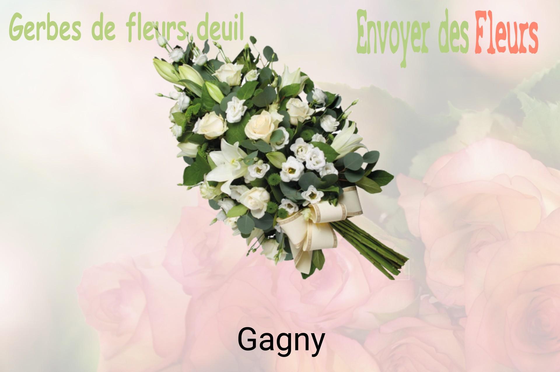 Gerbe de fleurs de deuil livrée à Gagny